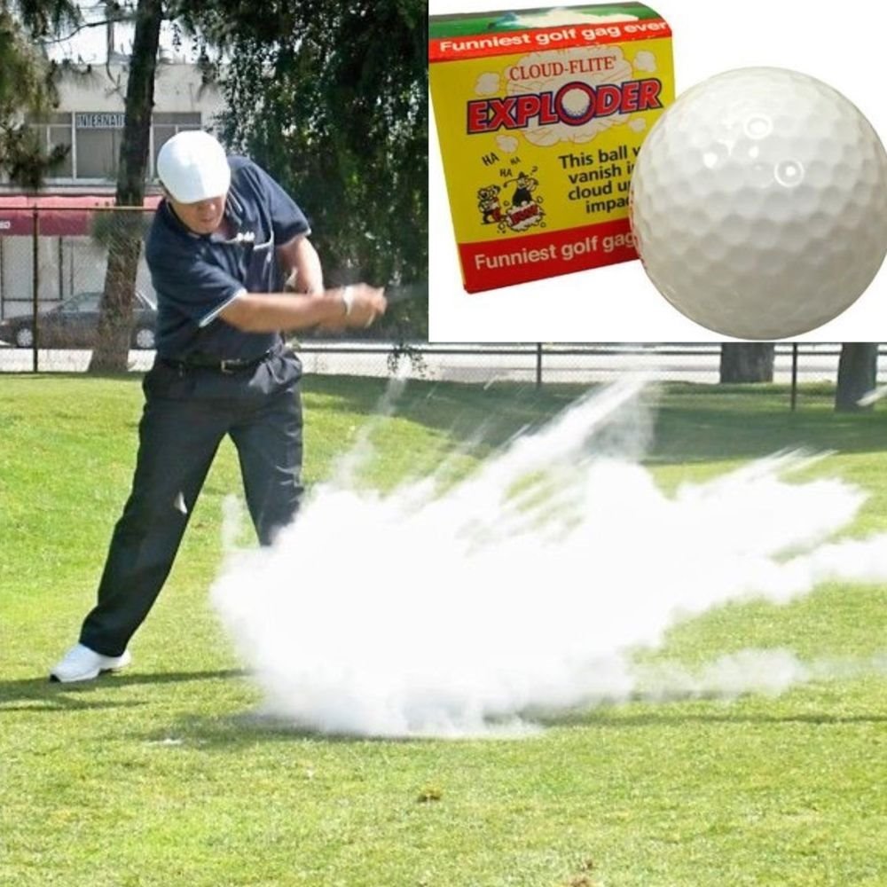 EXPLODING GOLF BALL ~ Smoke Dust Cloud - Magic Trick Funny Gag Joke Prank Toy