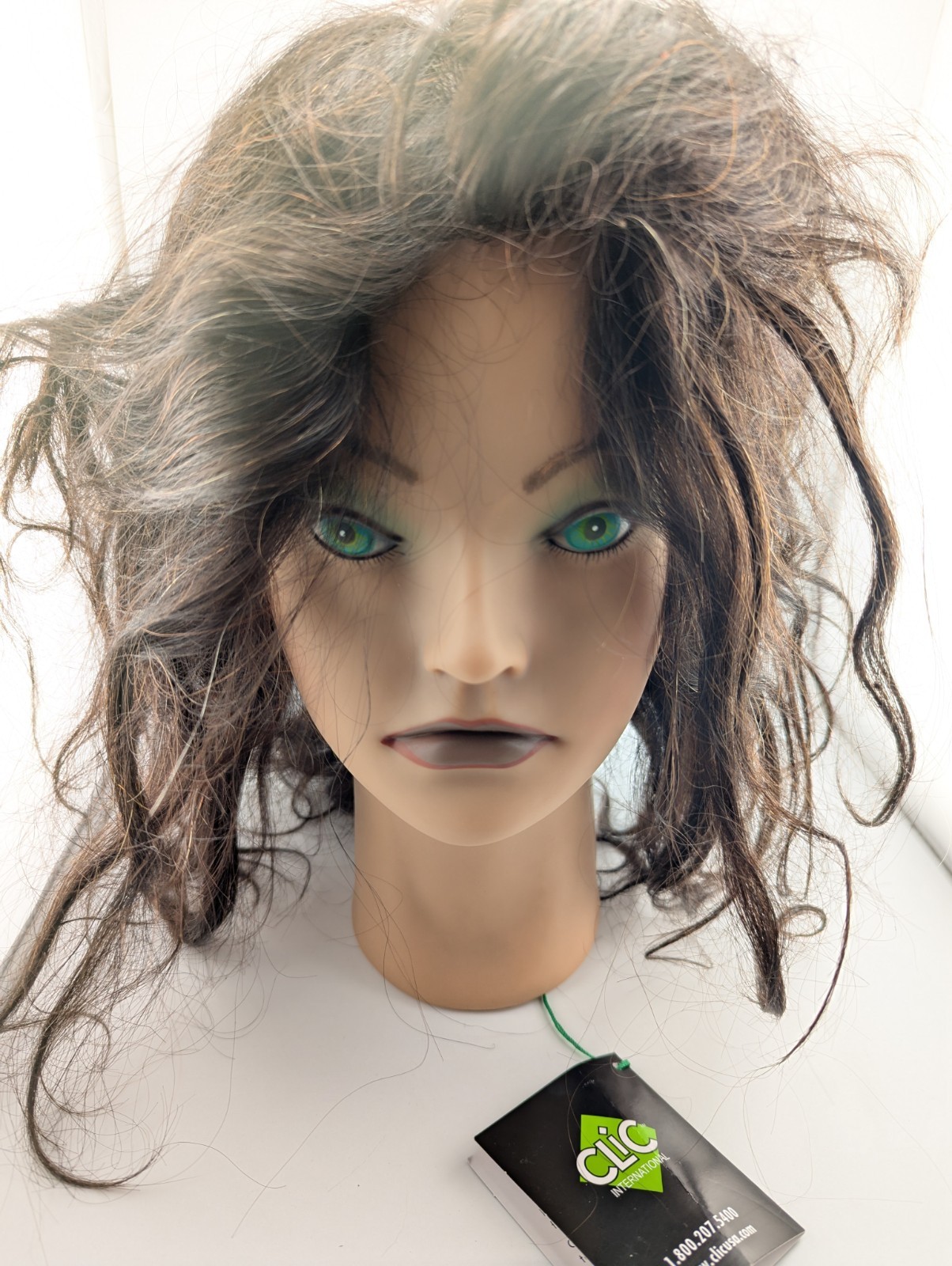 Cosmetology mannequin head 100% human hair