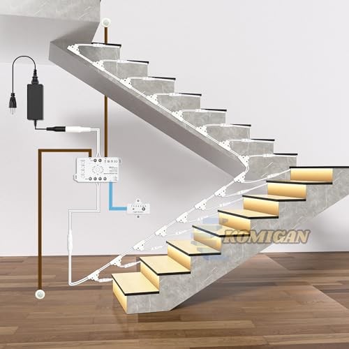 Motion Sensor with Daylight Sensor Sync Light Up Type LED Stair 8 Stairs