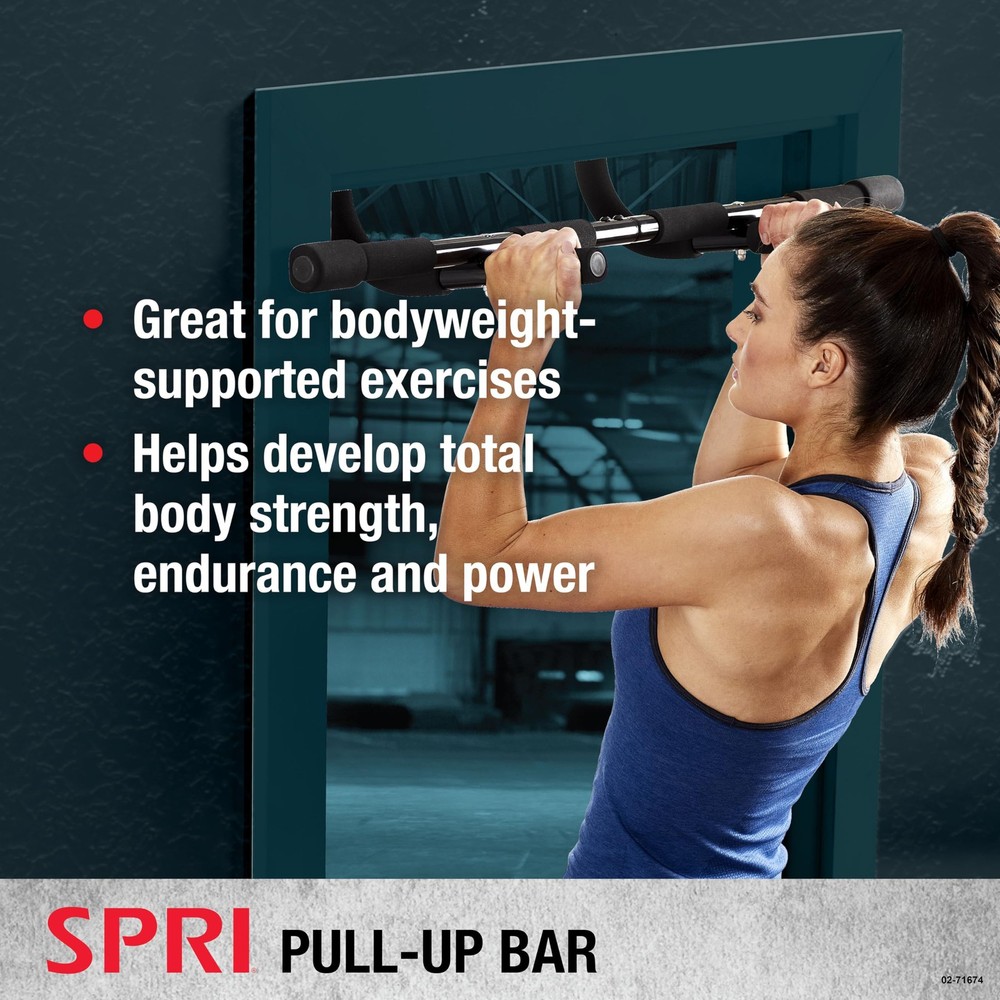 Pull Up Bar - 8-Grip Door Frame Mounting Pull-Up Bar for Versatile Workouts -...