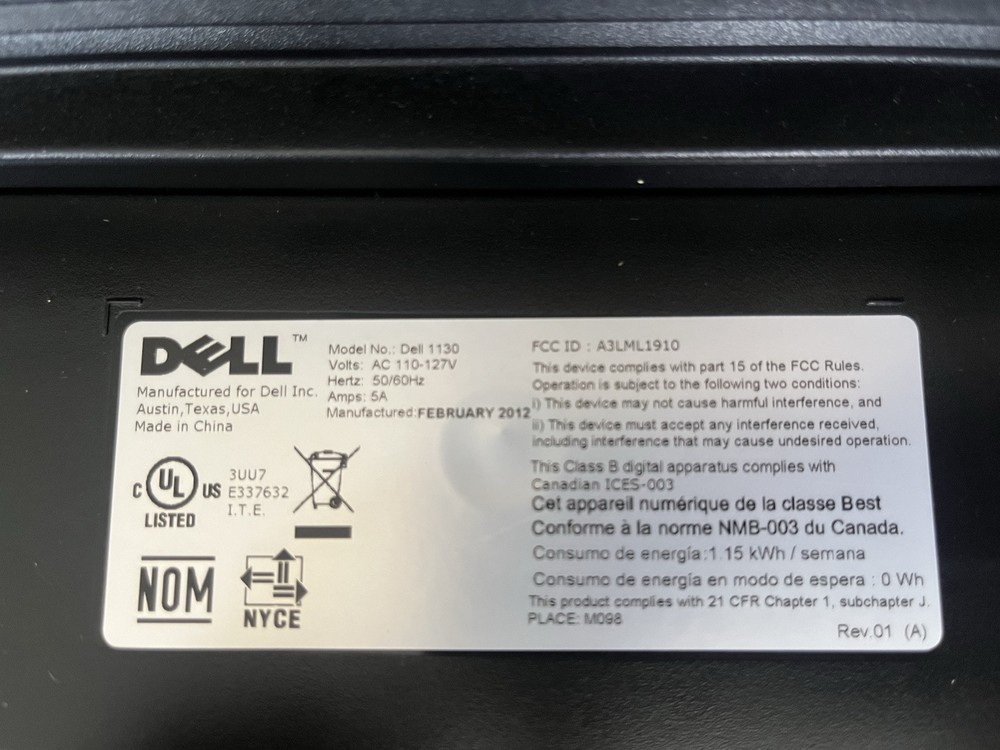 Dell 1130 Standard Laser Printer Mono w/ USB