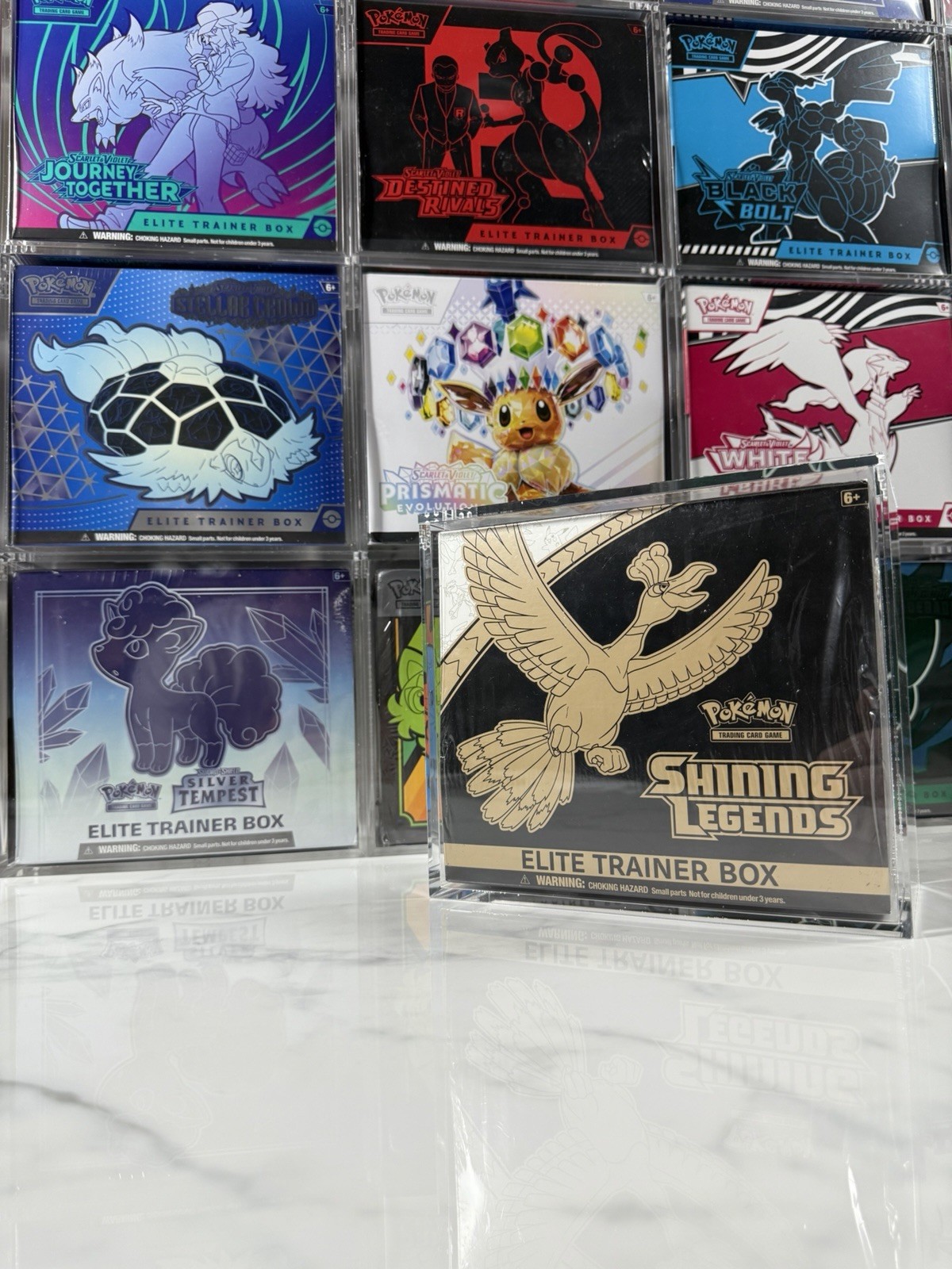Premium Acrylic Display Case Box Pokemon Center ETB Trainer Boxes UV Protection