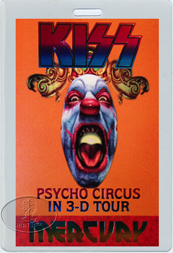 KISS 1998 Psycho Circus Tour Laminated Backstage Pass Numbered