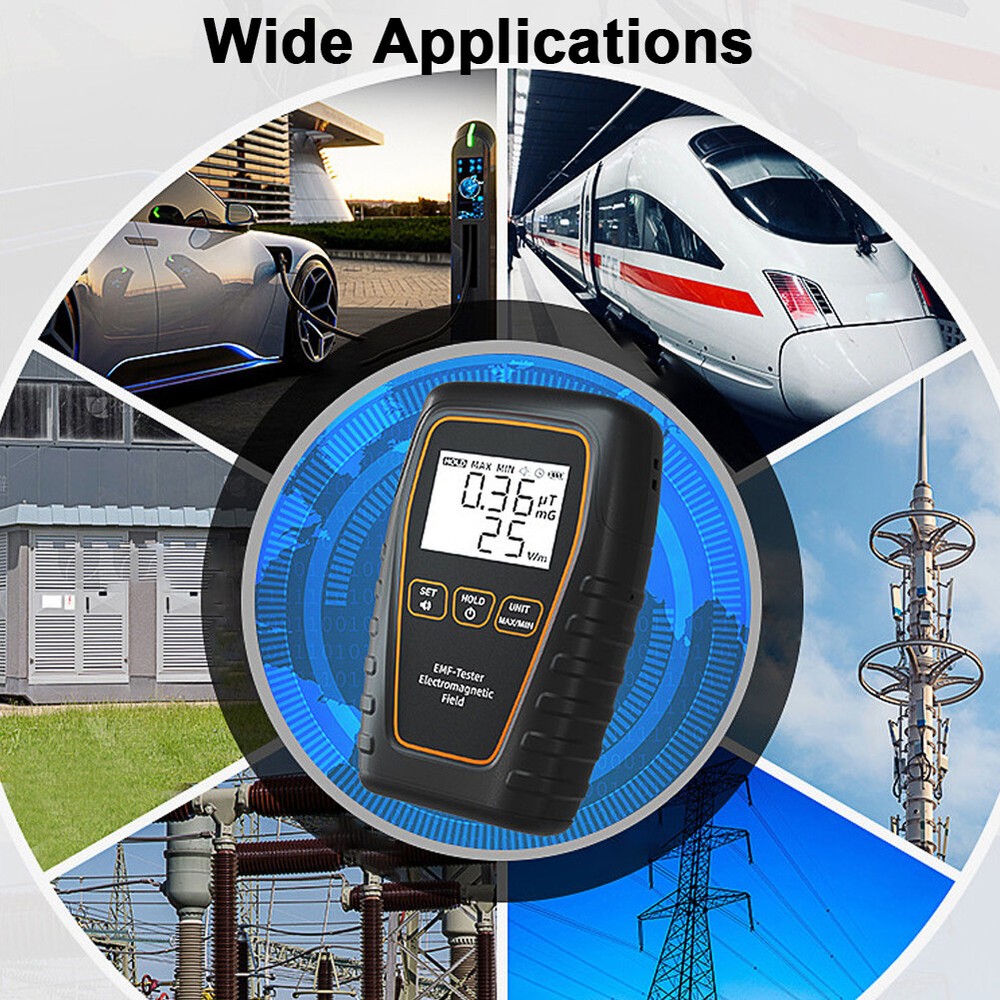 Handheld EMF Tester Portable Electromagnetic Radiation U9R7