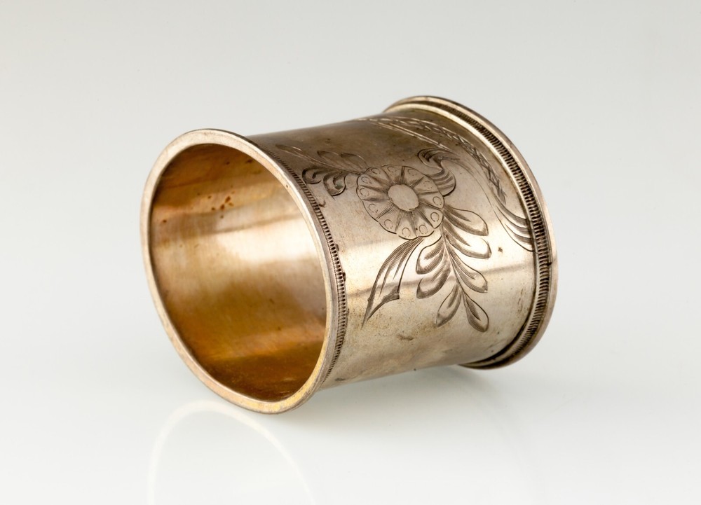Russian Silver Napkin Ring Holder