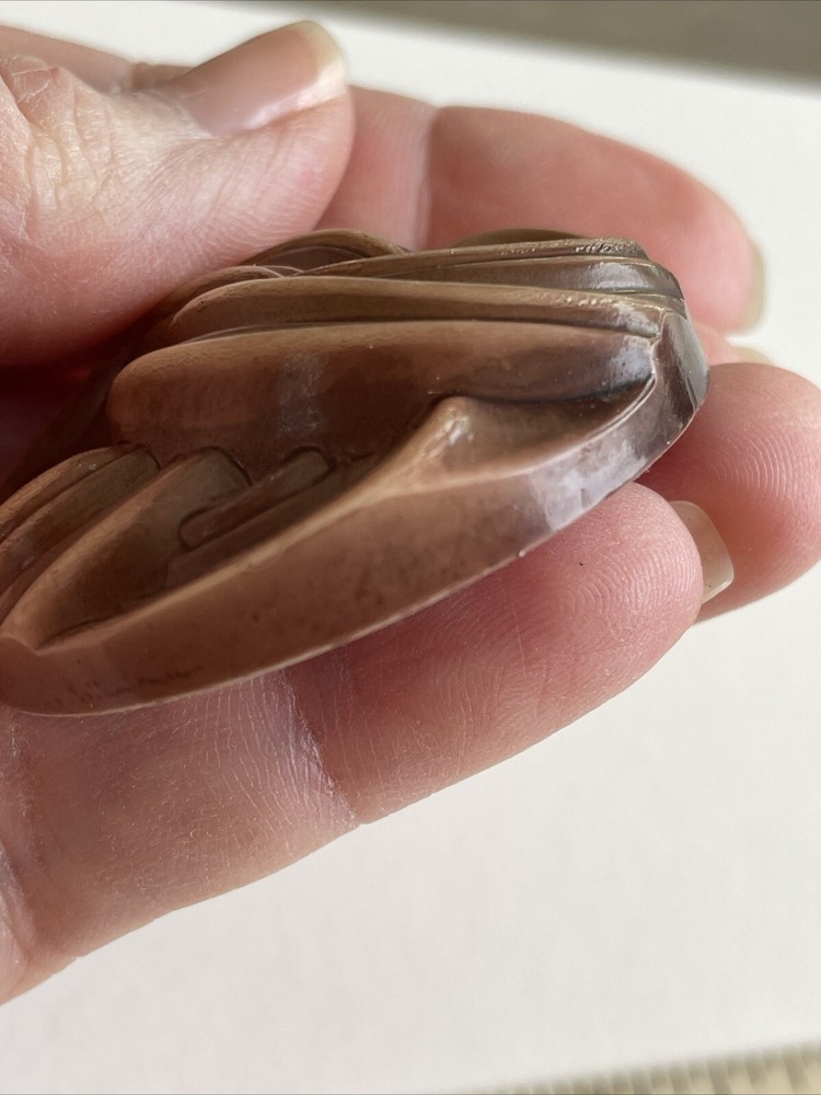 Extra Large Vintage Hollow Celluloid Button 1 3/4”