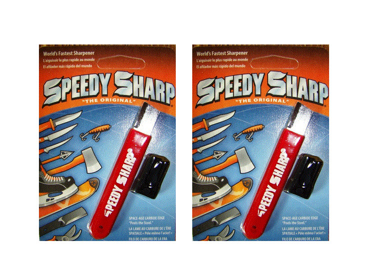 "The Original" Speedy Sharp Carbide Sharpener, Knife Sharpener,  red( 2 pack)