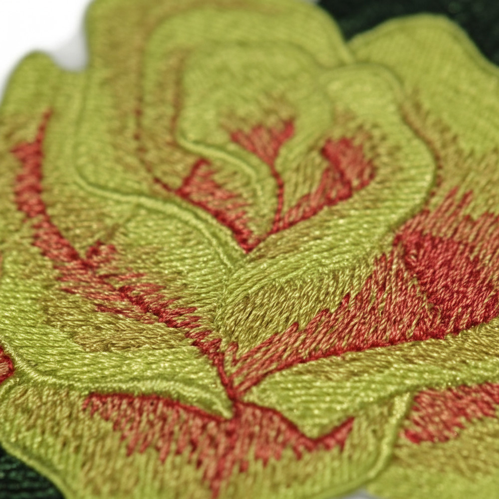 Yellow Rose Embroidered Patch | Made in USA