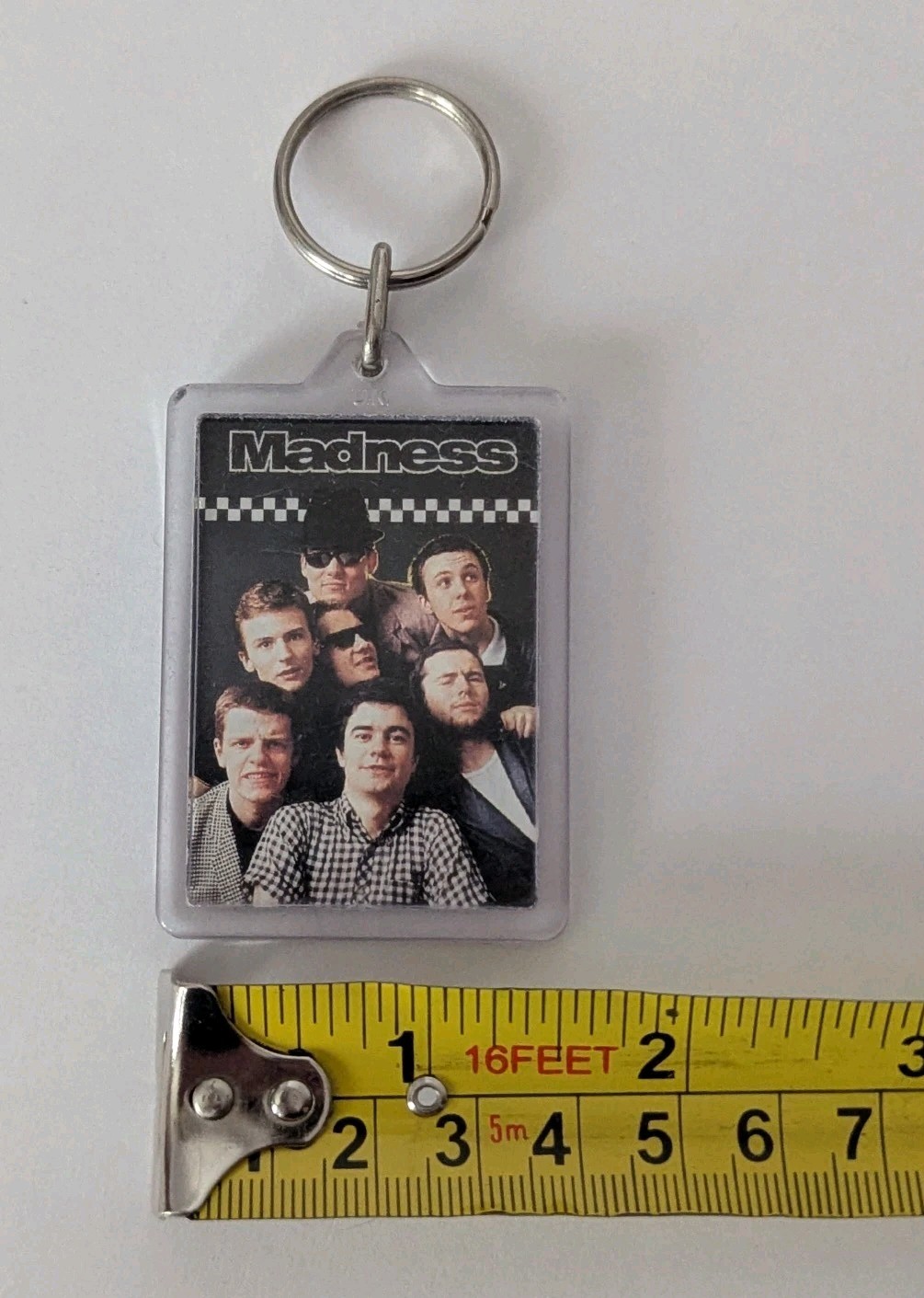 MADNESS - Vintage 1980s Band Keychain + Postcard + Pin - Lot Of 3 Pieces