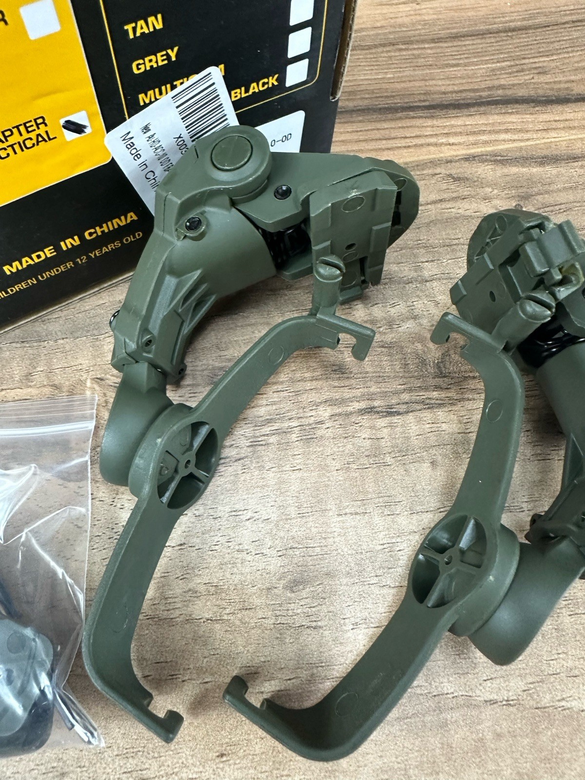 Tactical Helmet ARC Rail Adapter Multi-Angle Rotation Holder for COMTAC Headset