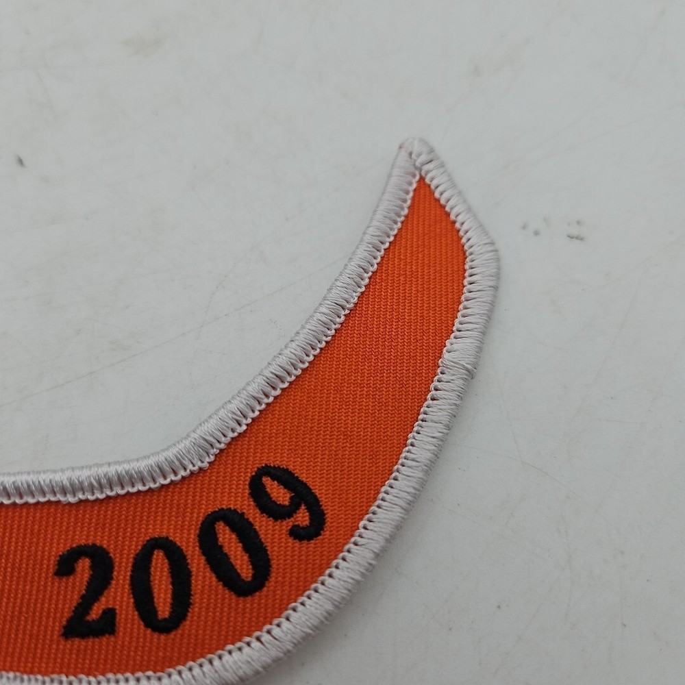 Harley Davidson Patch 2009 Technician Mechanic Orange Black White New