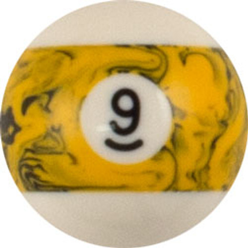 Action #9 Black Marble Replacement Pool Ball - RBBM
