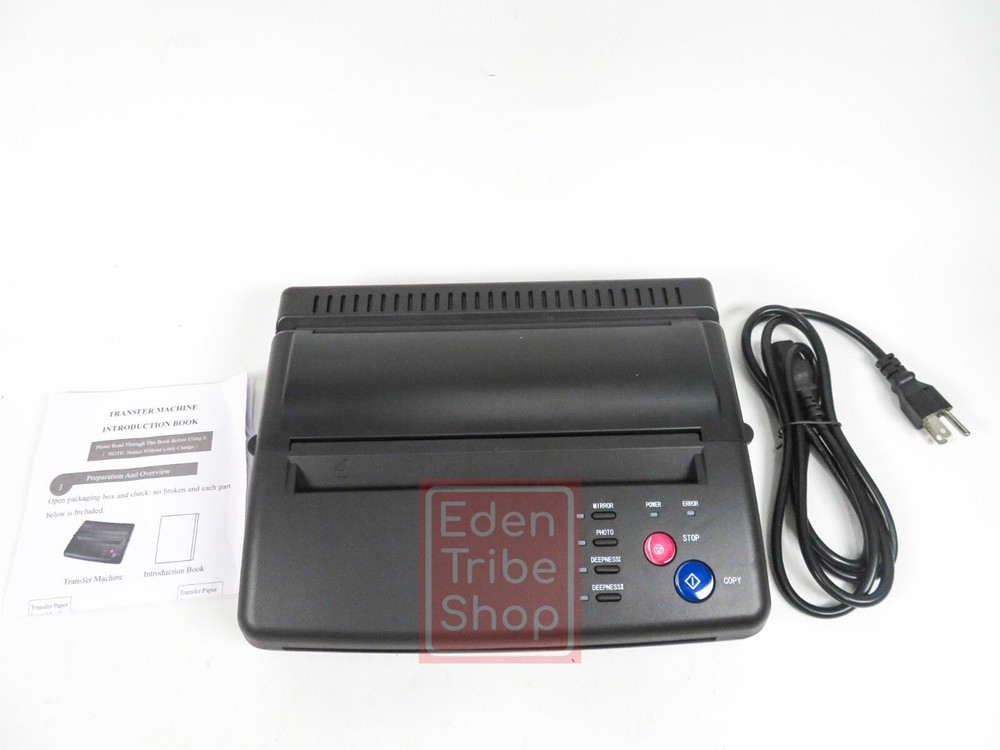 Thermal Tattoo Transfer Machine Stencil Printer Black Model 116F Studio