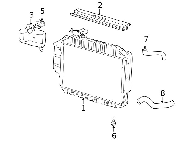 Genuine Ford Upper Support 4C2Z-8A193-AA