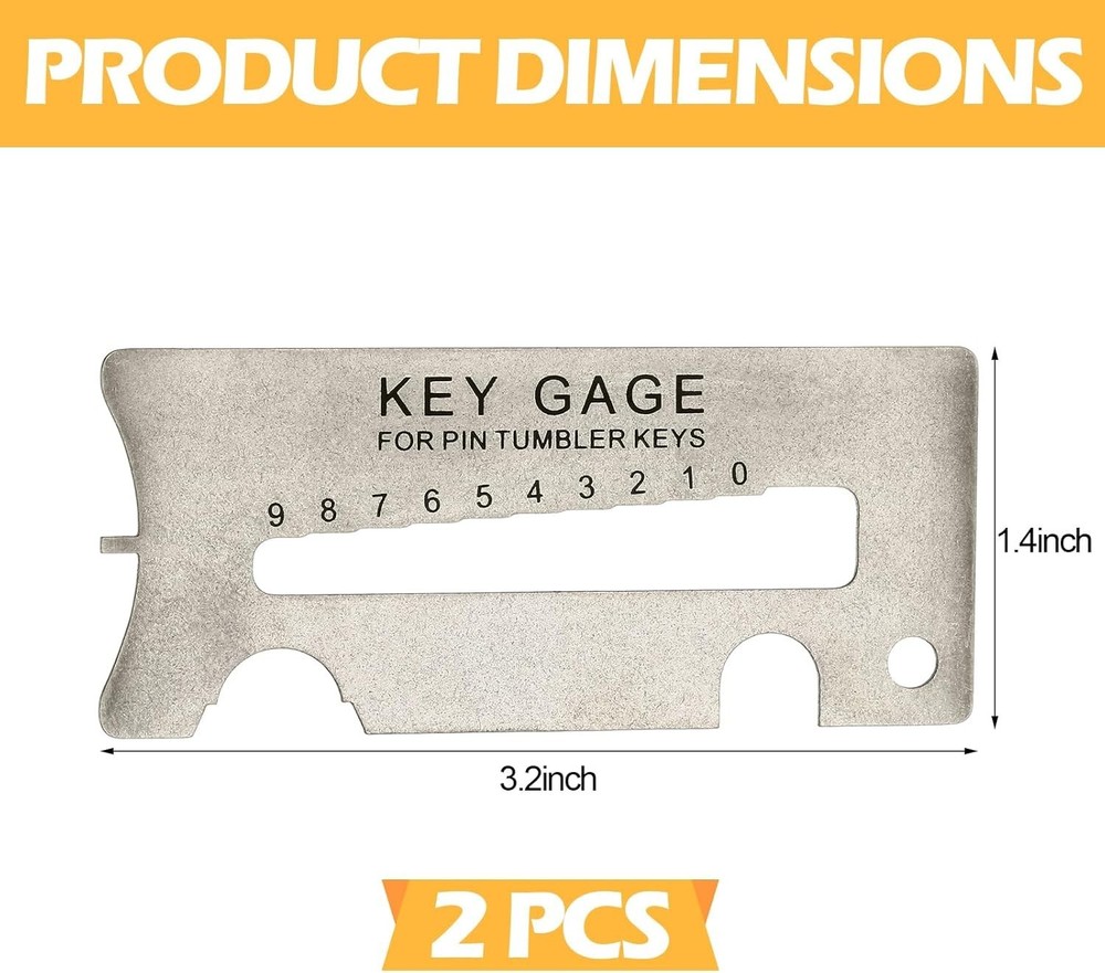 Professional Handy Key Decoder and Gauge Tool - Perfect for Security Upgrades