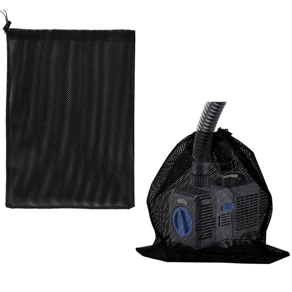 Ensure Optimal Pump Performance with this Nylon Pond Pump Filter Bag Black 1pc