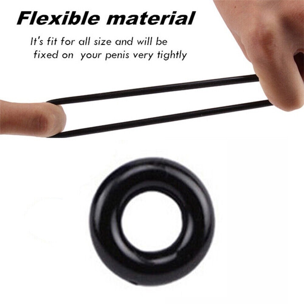 10PCS Male Cock Ring Super Strong Stretchy Stay Harder Penis Rings Cockring Men