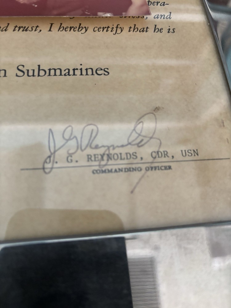 Submarine USS Pintado Qualification Certification & Mug.