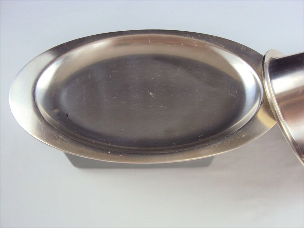 SAMBONET ITALY BY ONEIDA OVAL SILVER PLATED SERVING PLATTER WITH LID