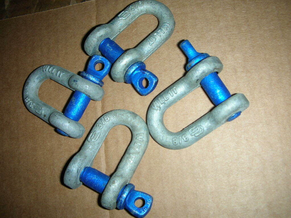 CAMPBELL Chain 5430635 543-0635 3/8In 1T 2000# Chain Shackle Clevis Galv USA!
