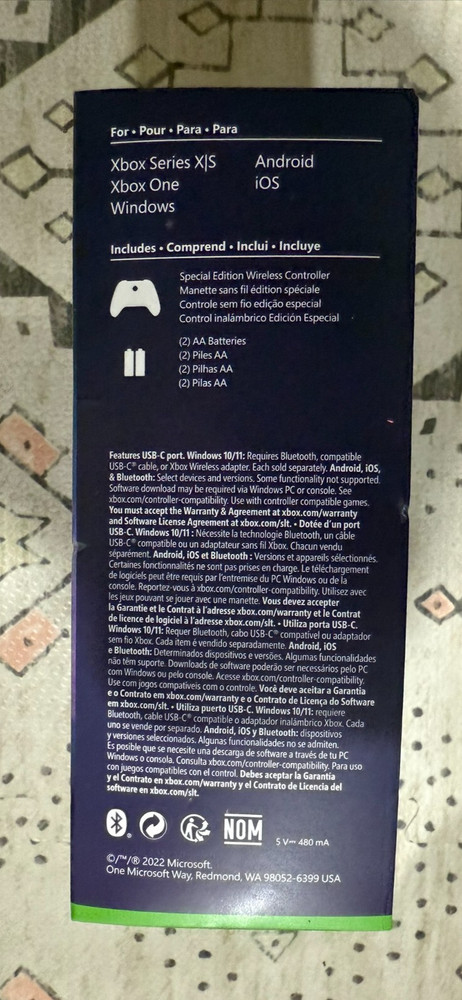 Xbox Special Edition Stellar Shift controller BOX ONLY