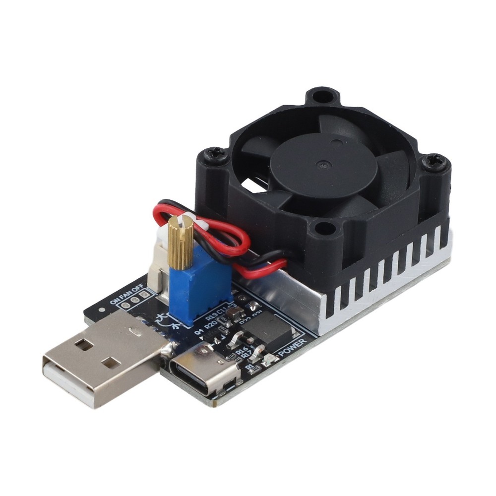 Constant Current Tester USB Electronic Load Intelligent Fan Control