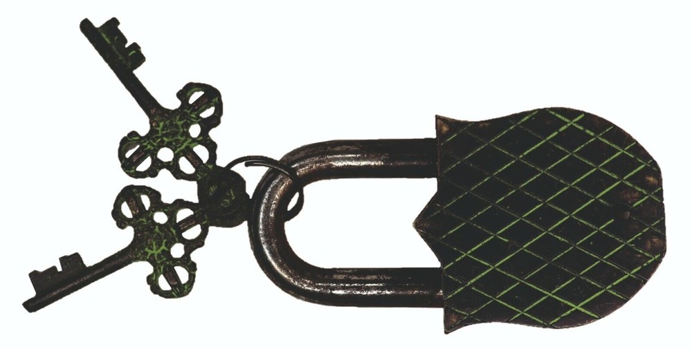 Marshal Sir Thomas Engraved Padlock Vintage Style Handmade Solid Brass Door Lock