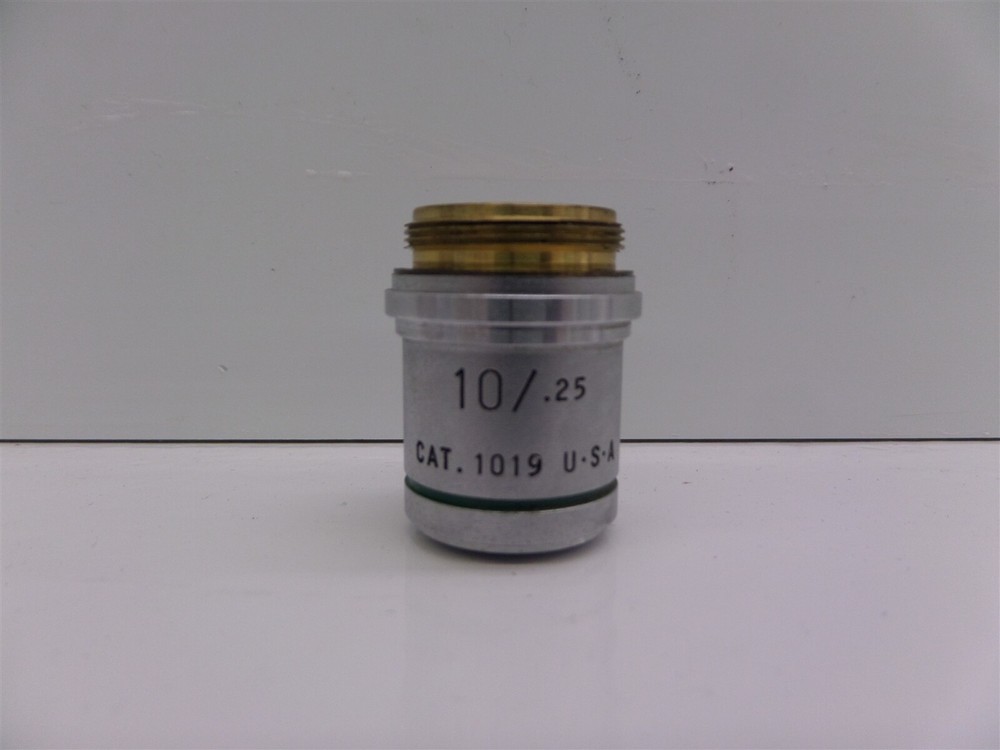 Lot of 4 - Amer. Optics 1019 Plan Achro Microscope Objective - 10/.25