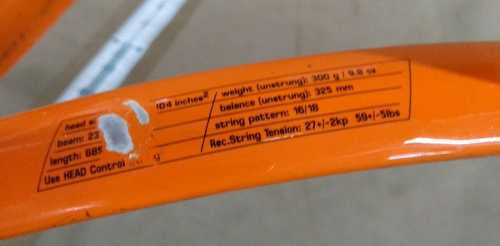 Head ATP Pro Titanium Racket 4 3/8" Grip - Excellent Condition