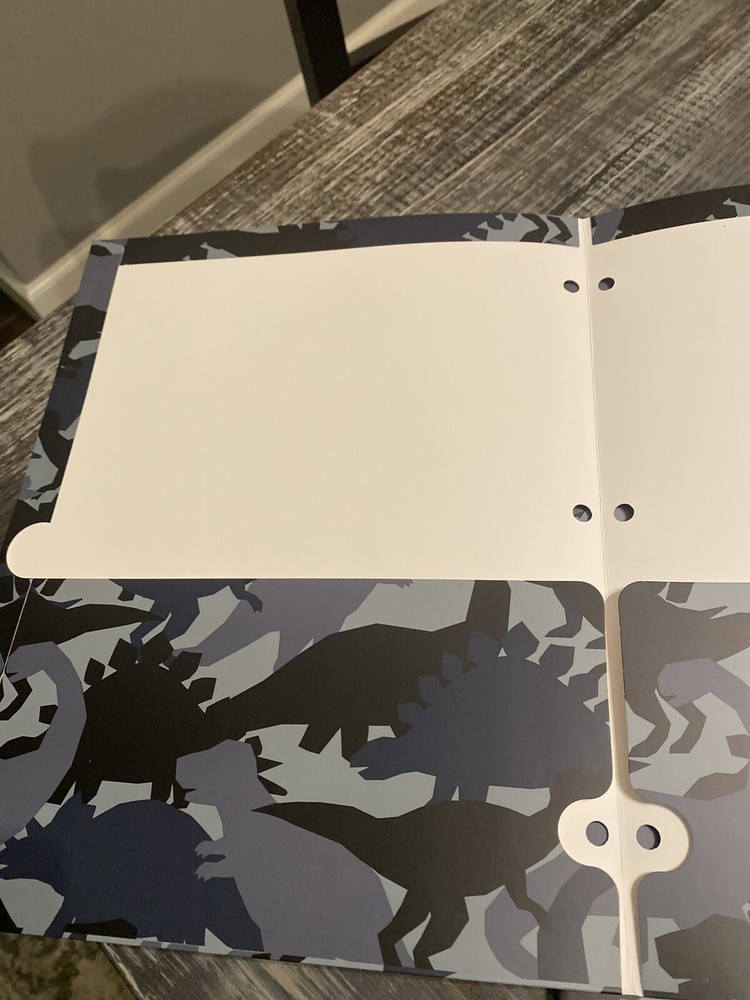 5 Pack Dinosaur 2-Pocket Notebook Folders NWT