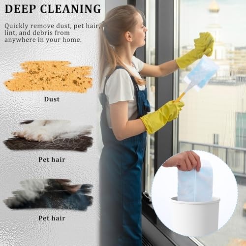 60 PCS 180° Duster Refills Compatible with Dusters 180 Handle Dusters, Heavy