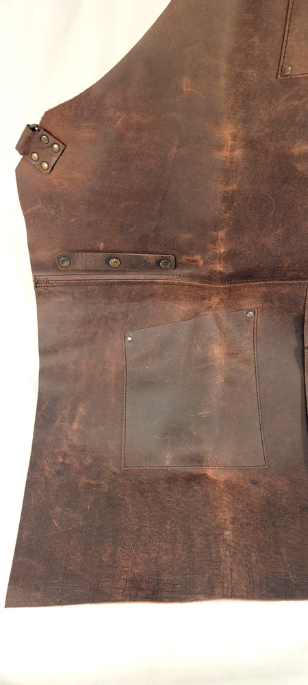 Barebones Water Buffalo Leather Tradesman Apron NWT