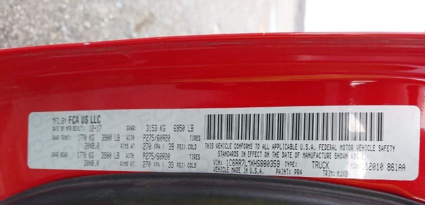 17-24 Dodge RAM 1500 Front Right Passenger Door Control Module T