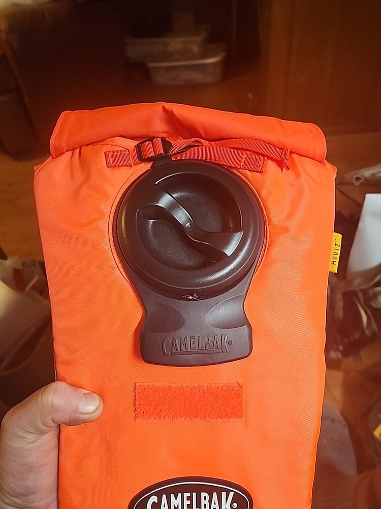 CAMELBAK Hi-Viz Orange Reflective 2 Liter Hydration Backpack Gear EUC
