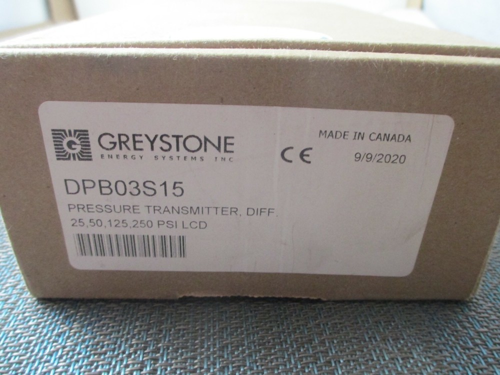 Graystone DPB03S15 Differential Pressure Transmitter   NEW!