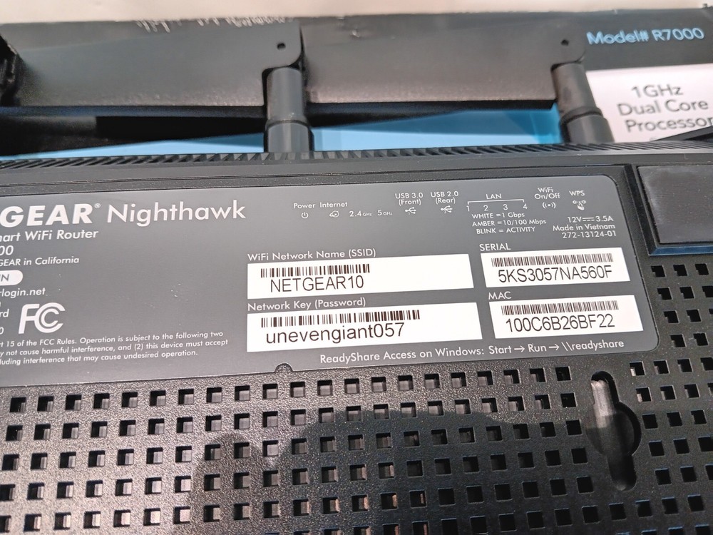 NETGEAR Nighthawk R7000 AC1900 Smart WiFi Router