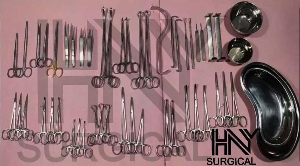 50Pcs General Surgery Basic Laparotomy Surgical Instruments Set
