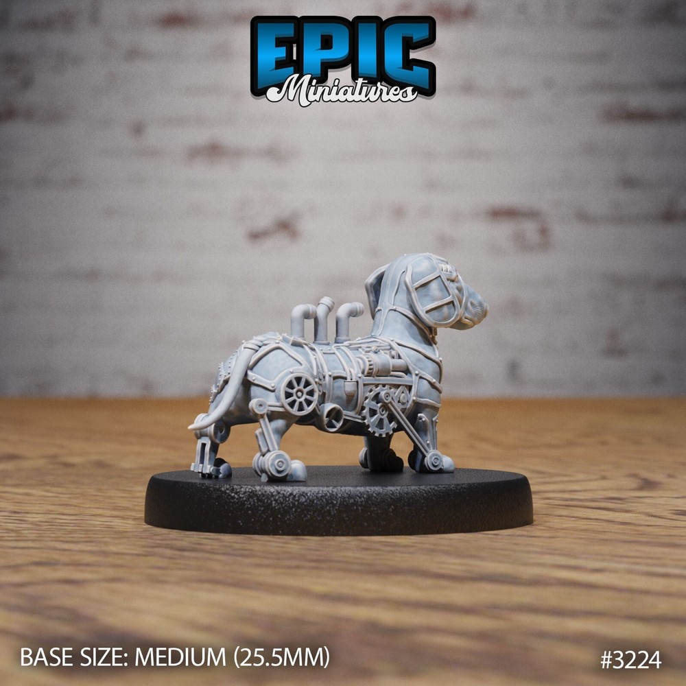 Construct Dachshund 3D Printed D&D Tabletop Gaming Figures - Epic Miniatures