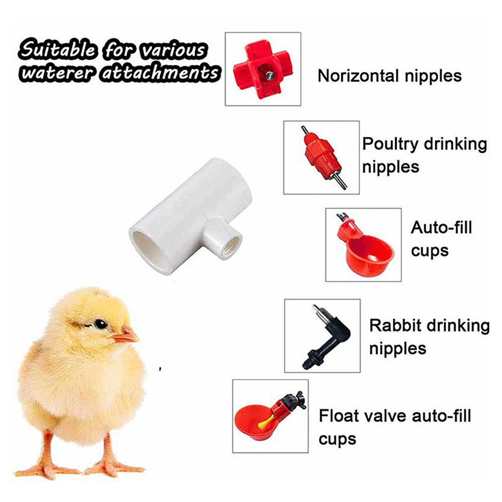 （10pcs） three-way Connector For Chicken Waterer Fully Automatic