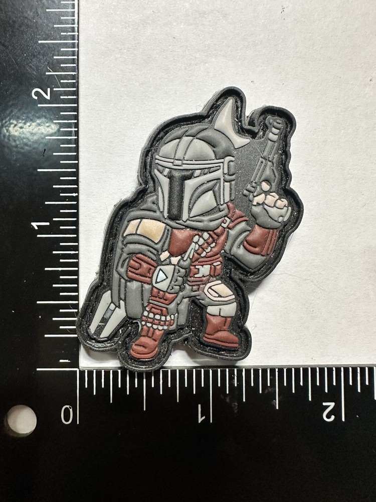 Mandalorian pvc rubber morale ranger eye star wars patch Edc