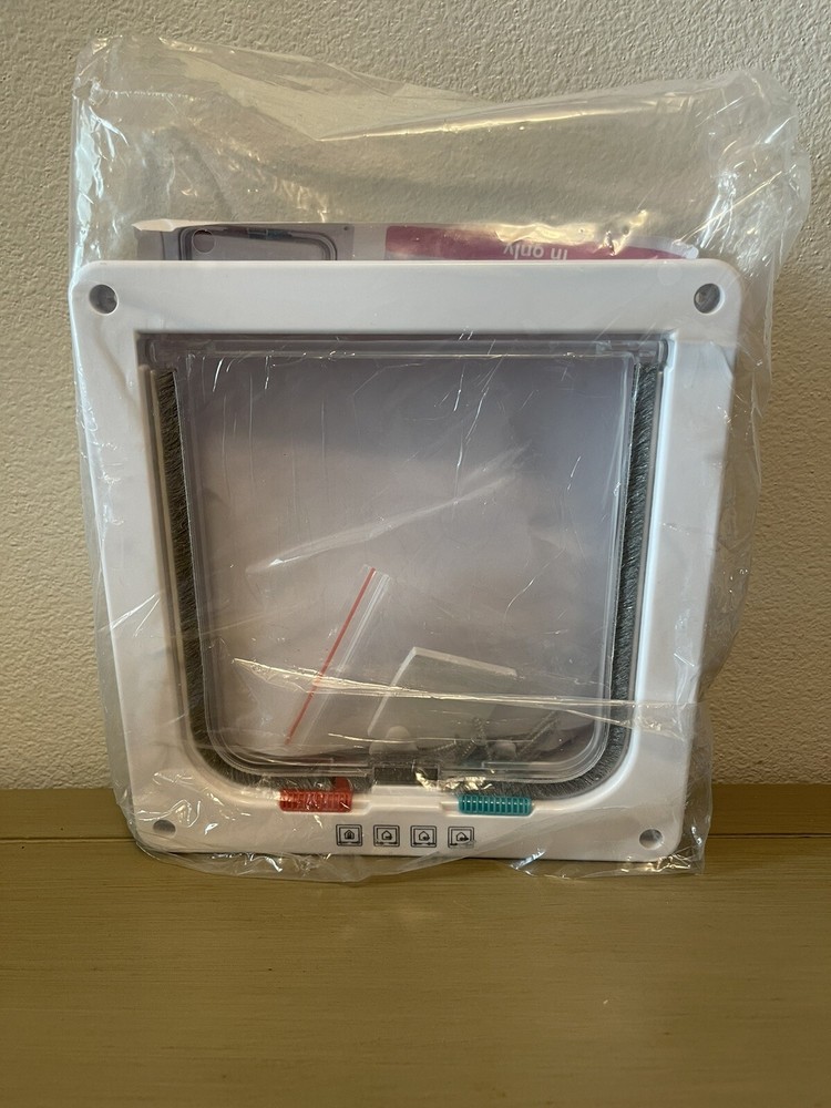 Smart Cat Door With Double-Flap Locking System For Pet Care