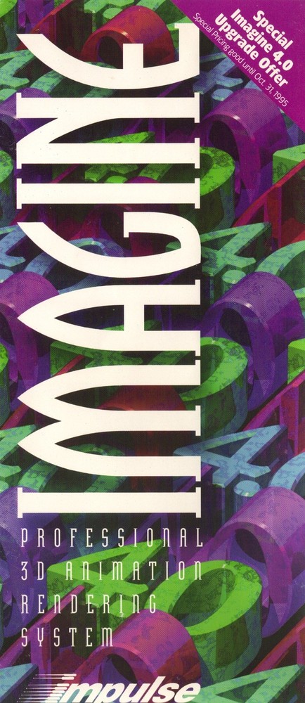 Imagine 3D v4.0 ©1994 Impulse Model Render Animate +MORE for Commodore Amiga