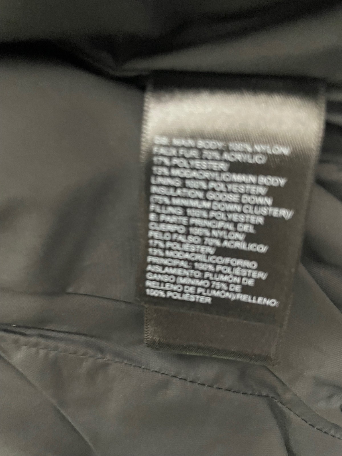 The North Face Girl Gotham 2.0 Goose Down Puffer Jacket Hoodie Fur Black M 10/12