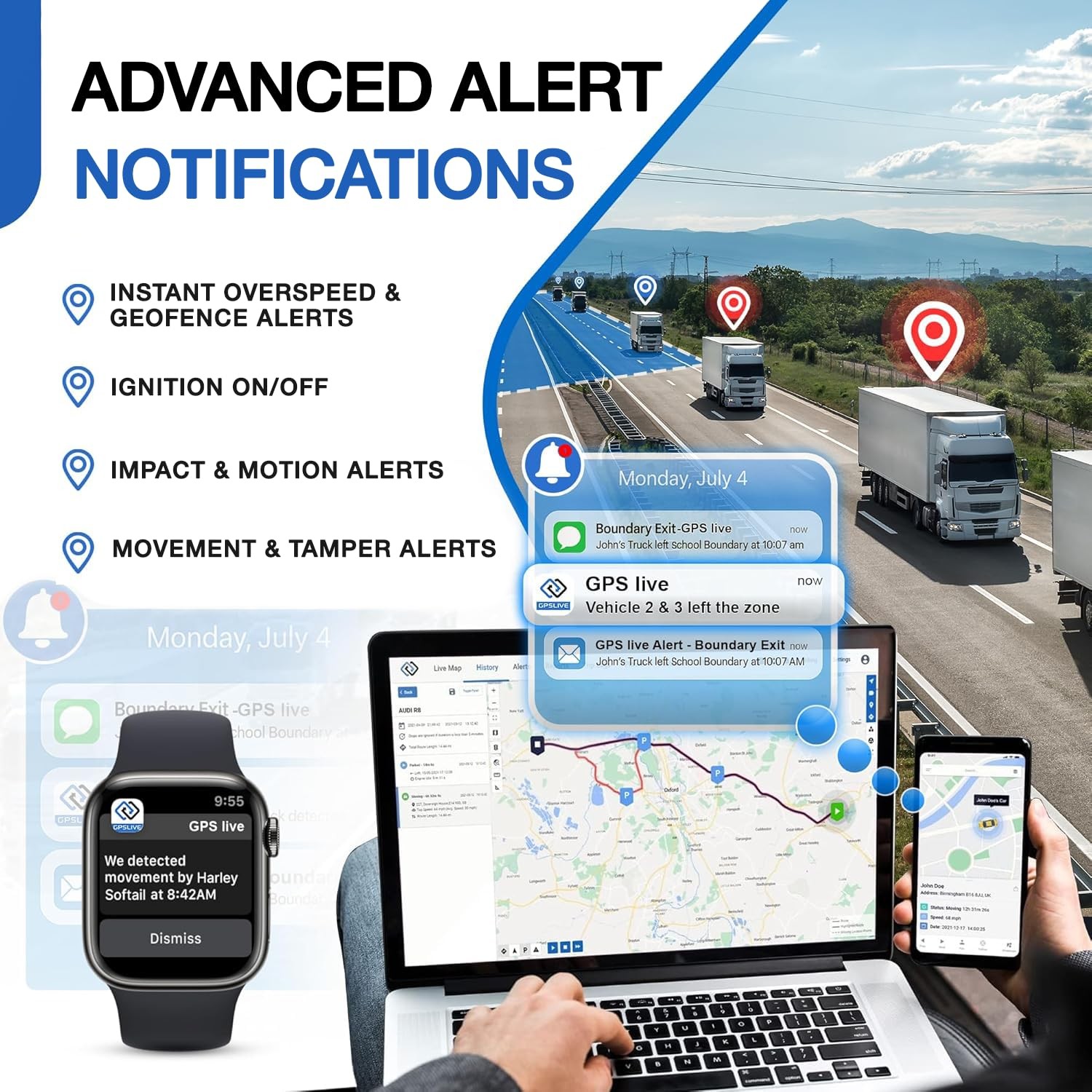 REWIRE SECURITY DB2-4G GPS Tracker for Vehicles – Real-Time Vehicle Black