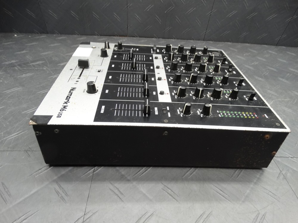 Numark M6 USB DJ Mixer 4-Channel Silver w/ Interface & XLR Outs