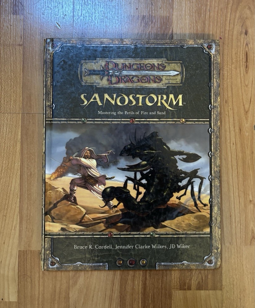 Sandstorm (Dungeons & Dragons D&D 3.5 Supplement) NICE! Includes Original Map