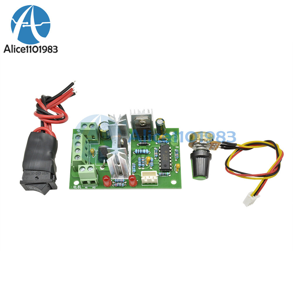 6-30V DC Motor Speed Controller Reversible PWM Control Forward / Reverse switch
