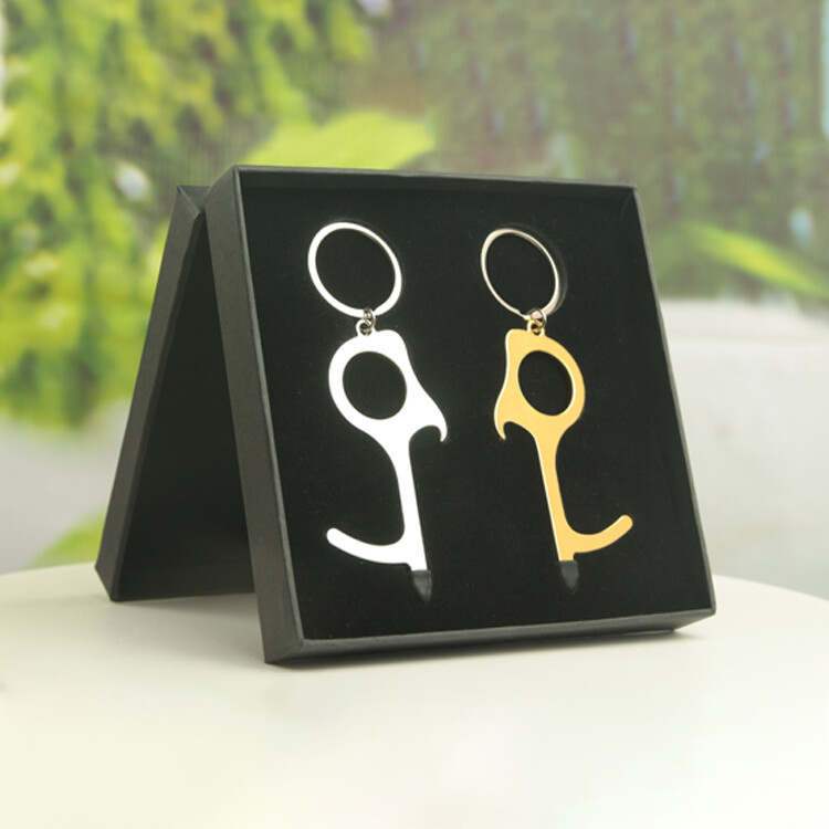 2 PACK Touchless Door Opener Tool -Clean Key Retractable Tool