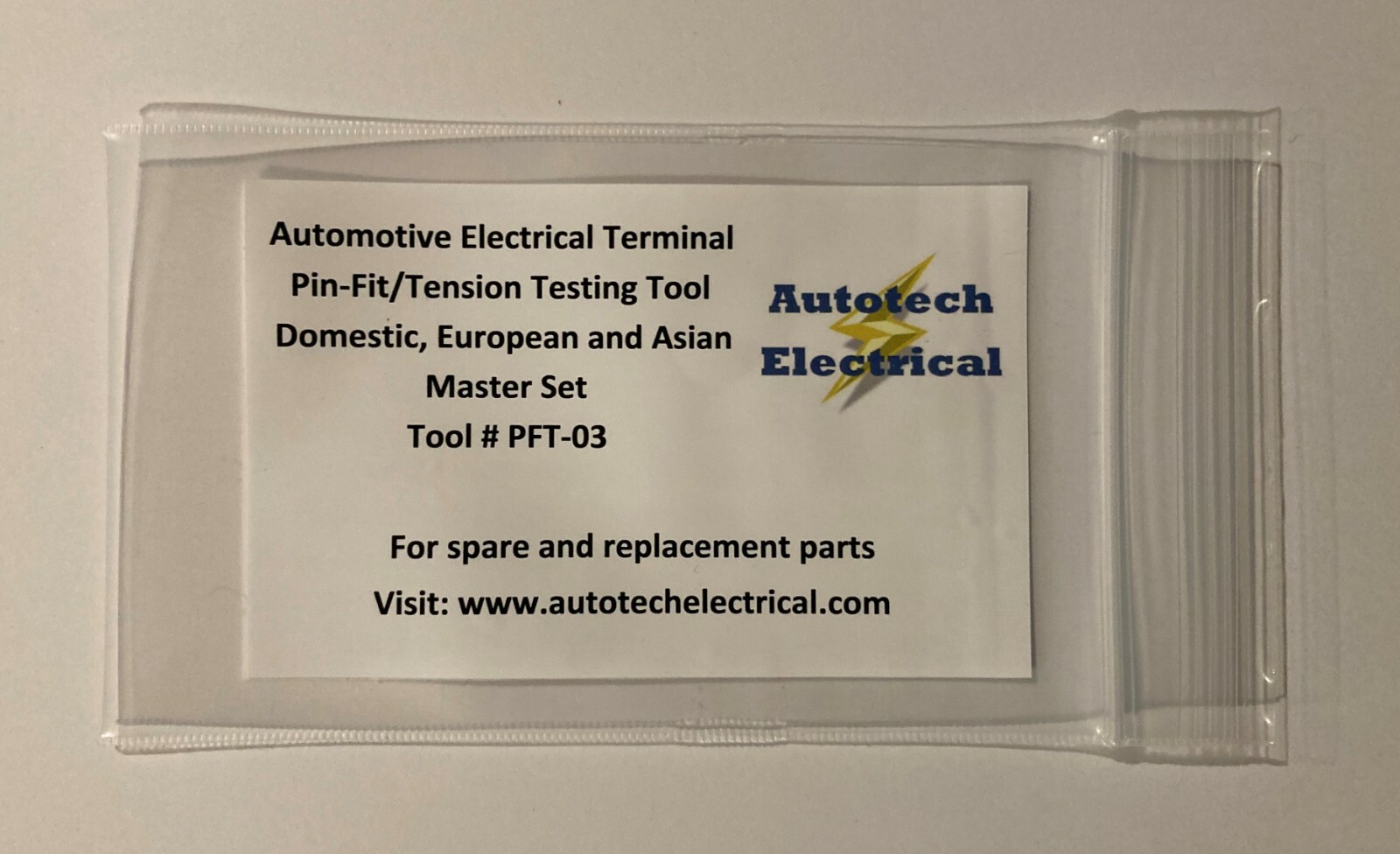 Electrical Terminal Pin-Fit/Tension Testing Tool - All Makes Master Set