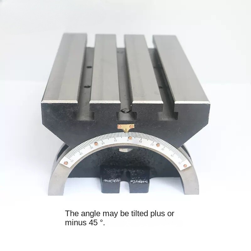 Tilting Table Adjustable Angle Table Milling Machine Table 7/10/12 Inch